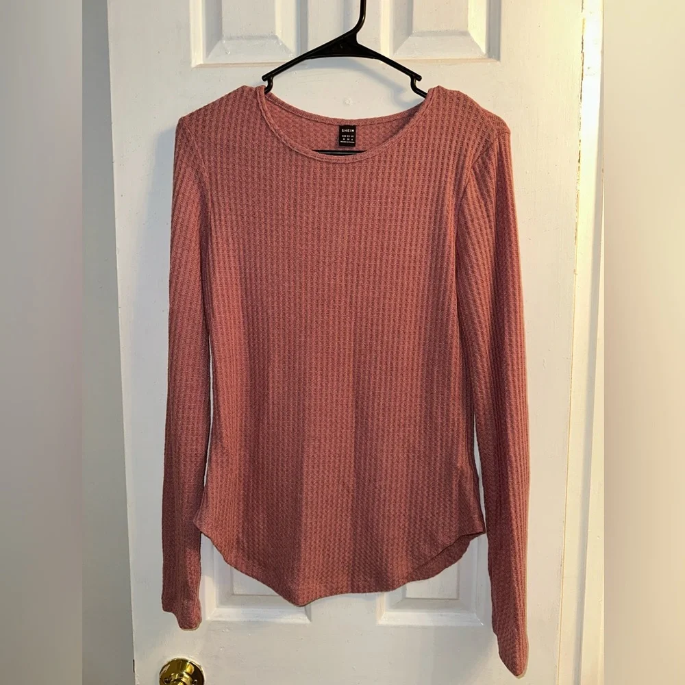 SHEIN Women's Pink Long Sleeve Top - Picture 3 of 8